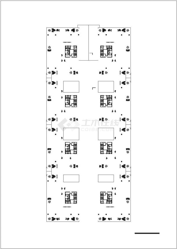 [北京]台基厂某四层写字楼群建筑方案图(含地下库平面图)-图一