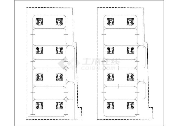 [北京]台基厂某四层写字楼群建筑方案图(含地下库平面图)-图二