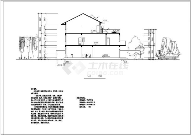 某地新农村住宅设计CAD基础平面布置参考图-图一