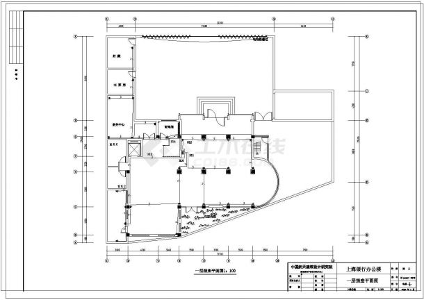 办公楼设计_某五层办公楼电气设计cad施工图（共13张图纸）-图一