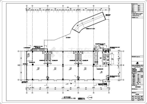 [宁夏]五层石材外墙商业综合楼建筑施工图(含设计说明)-图二