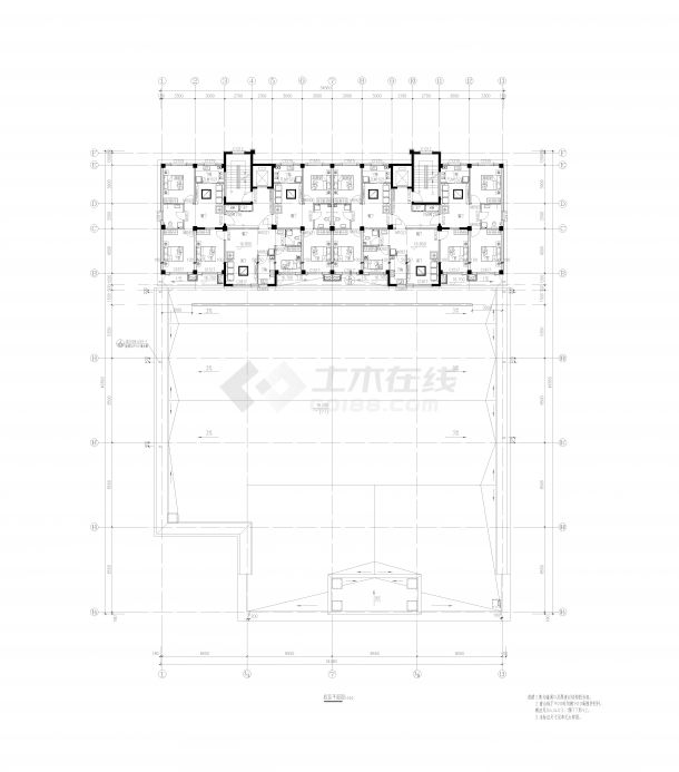 21层住宅楼全套建筑施工图-图二