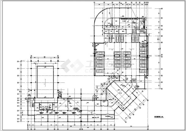 南京梅苑小区3层框架结构公寓住宅楼平面设计CAD设计图（含地下层）-图一