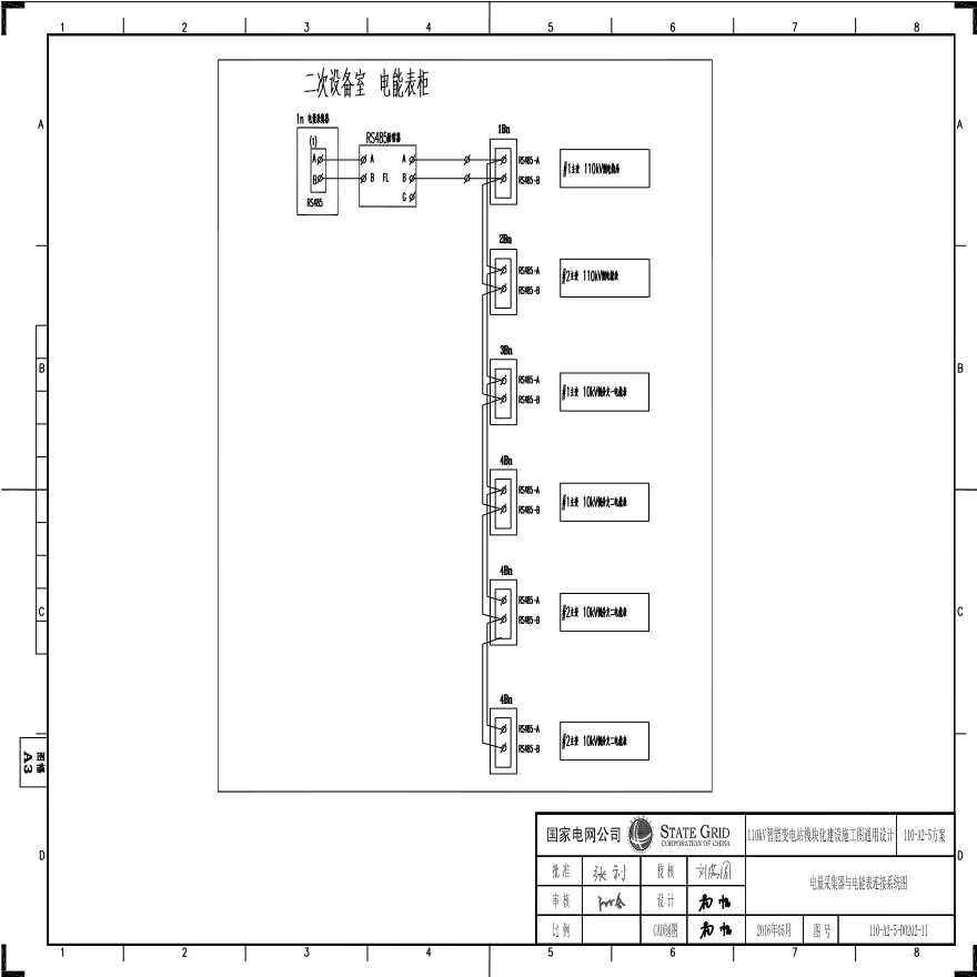 110-A2-5-D0202-11 电量采集器与电能表连接系统图.pdf-图一