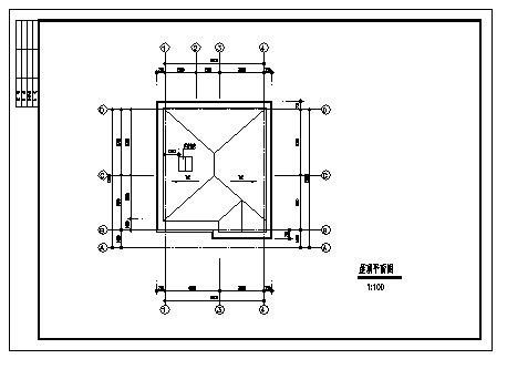 300平米三层框混结构私人别墅建筑设计cad图(带阁楼设计，共二十二张)-图一