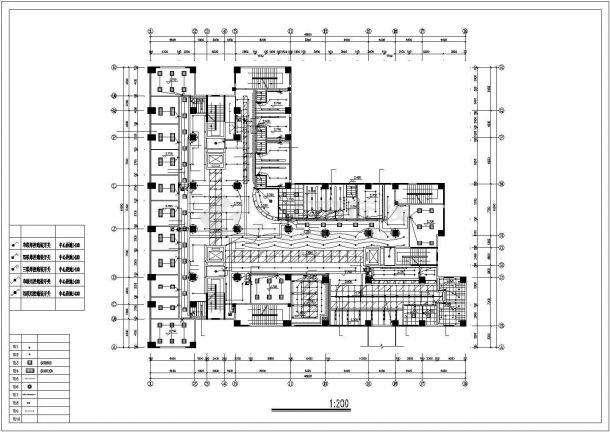 医院建筑首层L型门诊部电施图纸-图二