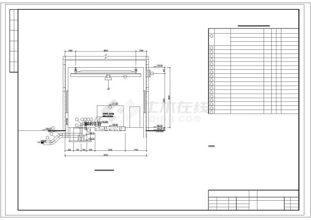 某污水厂设备设计cad安装施工图-图二