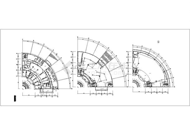 河南某大型工业区3层框架结构职工食堂全套电气设计CAD图纸-图二