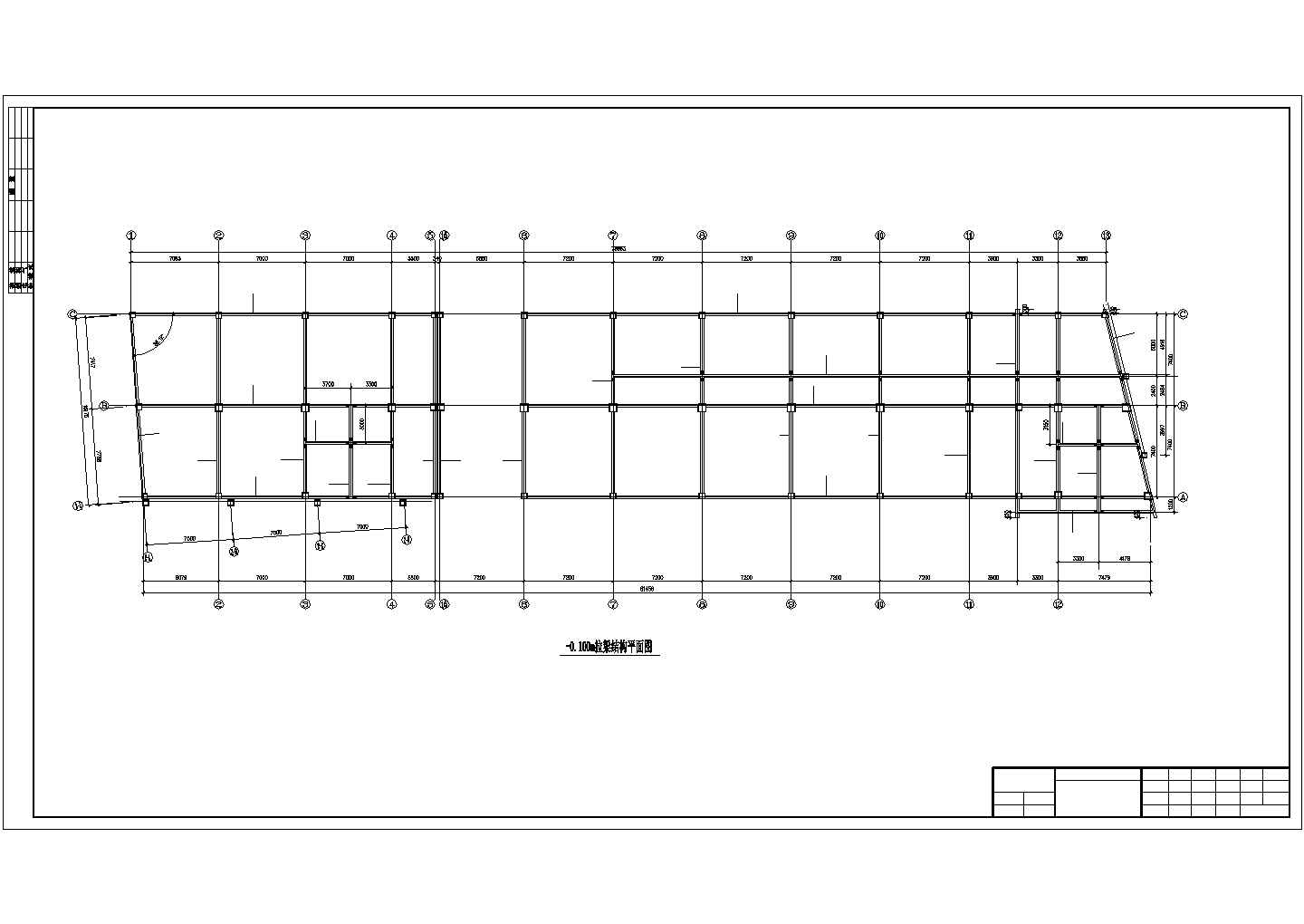 北京某科研所四层框架结构实验综合楼全套结构设计CAD图纸