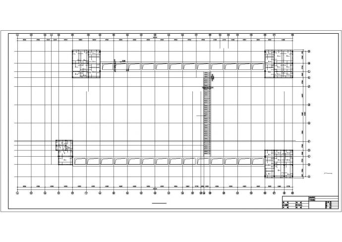 北京某实验中学6000平米四层框架结构教学楼全套结构设计CAD图纸_图1