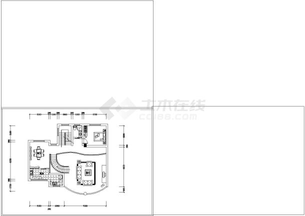 某现代竹苑小区商用特色别墅建筑详细方案设计施工CAD图纸-图二