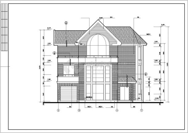 某度假区达华庄园别墅建筑详细方案设计施工CAD图纸-图一