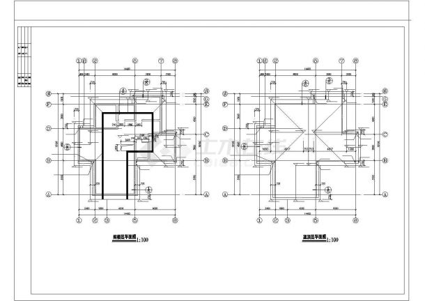 某花园小区高级别墅建筑详细方案设计施工CAD图纸-图一