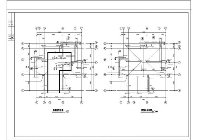 某花园小区高级别墅建筑详细方案设计施工CAD图纸_图1