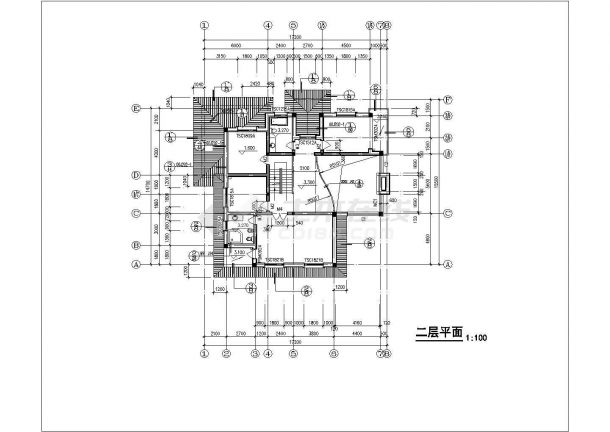 某山庄别墅区高级独栋别墅建筑详细方案设计施工CAD图纸-图一