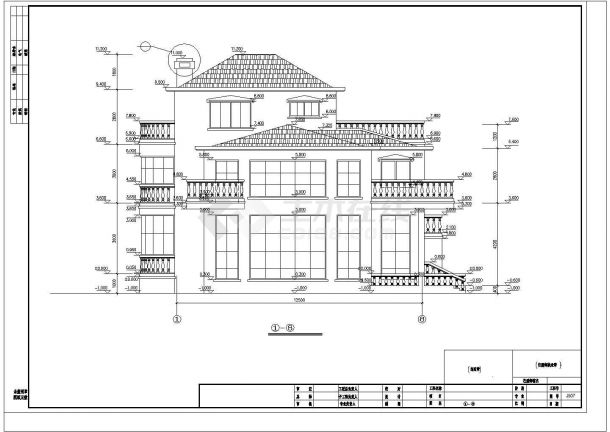 某山庄别墅区独栋别墅建筑详细方案设计施工CAD图纸-图二