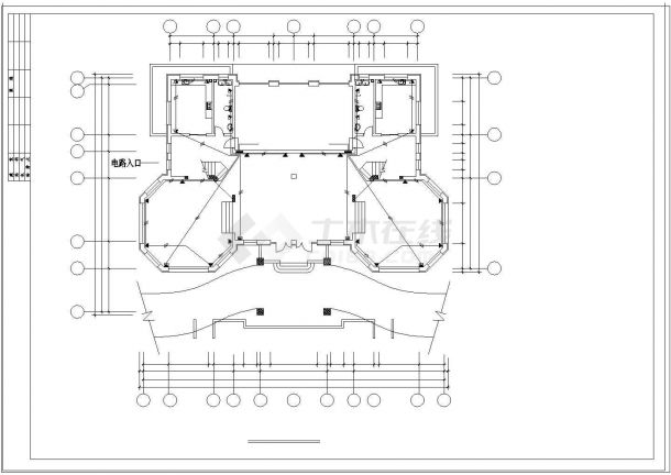 [辽宁]某三层别墅建筑结构水电施工图，含设计说明-图二