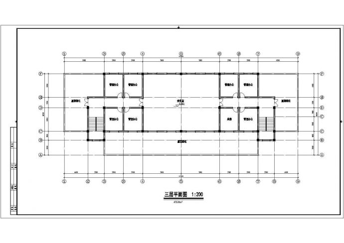长47.4米 宽16.5米 3层1778.92平米小型汽车站建筑方案设计【各层平面 1立面】_图1