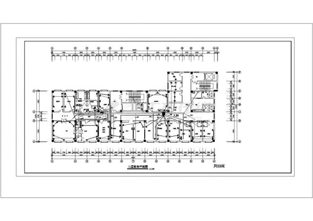 长50.14米 宽21.24米 -1+8层某医院电施设计图纸（ 含电气设计说明 ）-图一