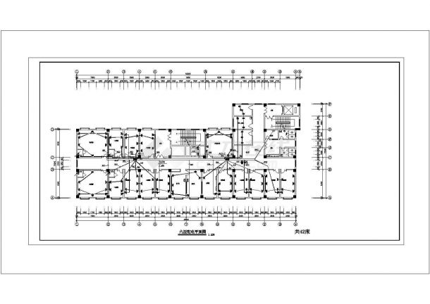 长50.14米 宽21.24米 -1+8层某医院电施设计图纸（ 含电气设计说明 ）-图二