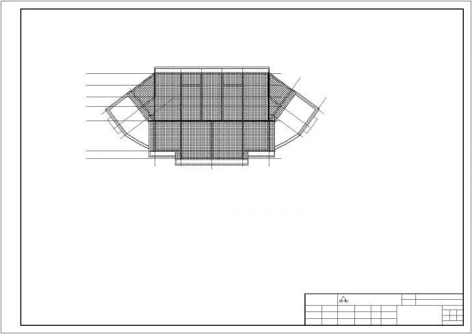 某小区1250平米6层框架砌体结构商住楼平立剖面设计CAD图纸_图1