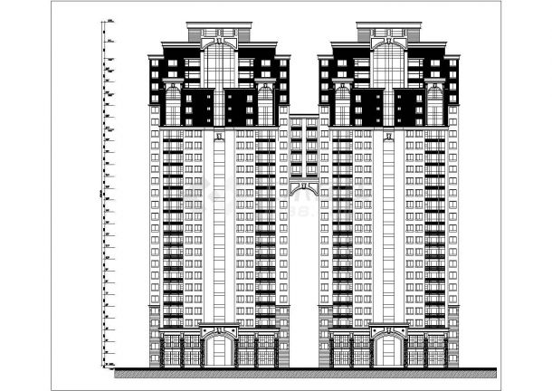 银川市颐园小区总平面规划设计CAD图纸（含两套单体住宅楼设计图）-图一