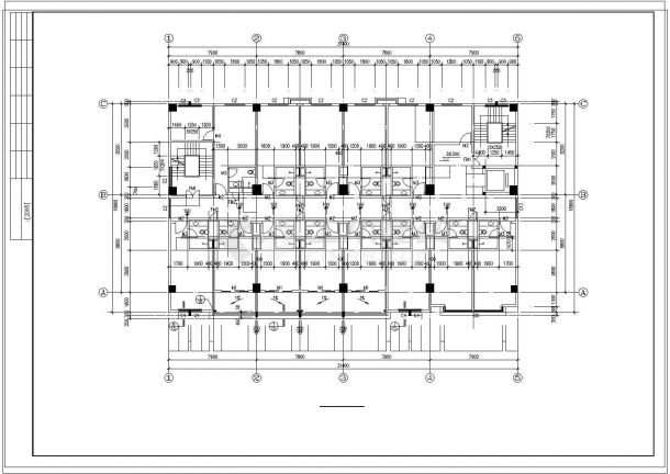 东莞市酒店建筑设计cad施工图-图二