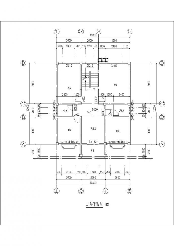 某农村自建四层别墅建筑设计CAD施工图_图1