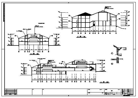 某市二层带夹层度假式酒店建筑施工布置参考规划cad图纸_图1