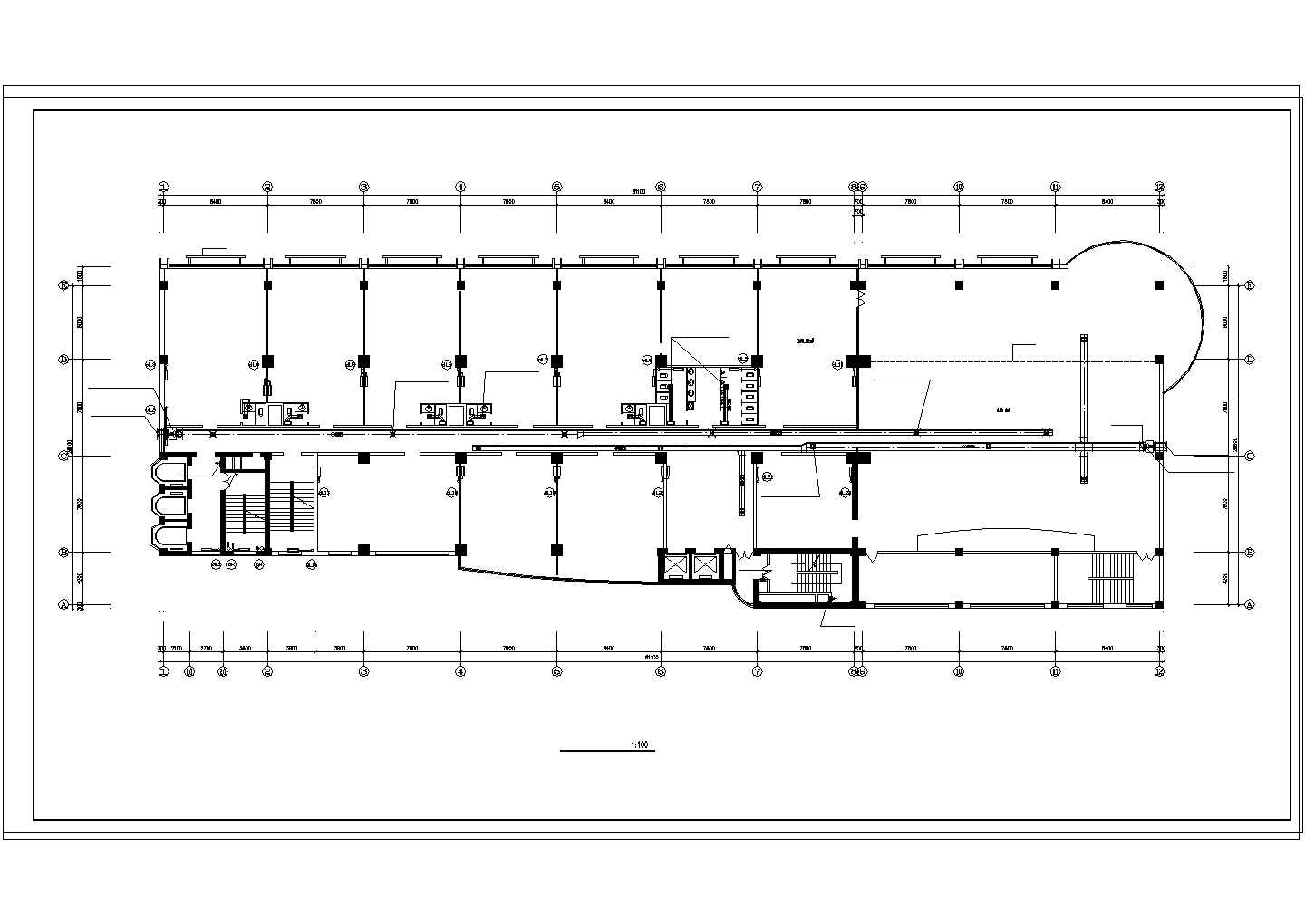 办公楼设计_某高层办公楼采暖通风系统cad施工图（高地区散热器供暖）