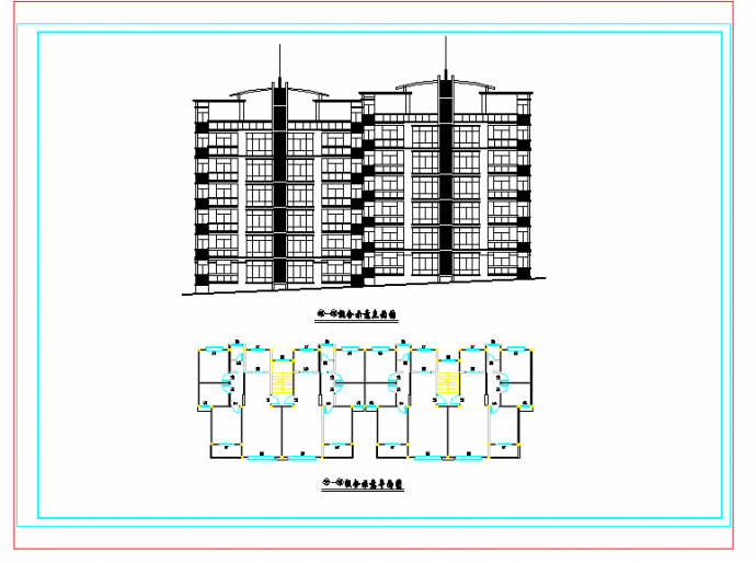4套多层住宅建筑结构水电施工CAD图纸_图1