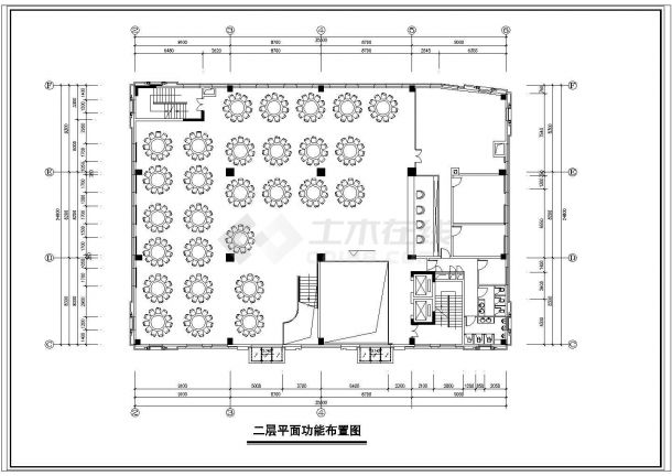 广州某酒店装修设计cad平面施工图-图一