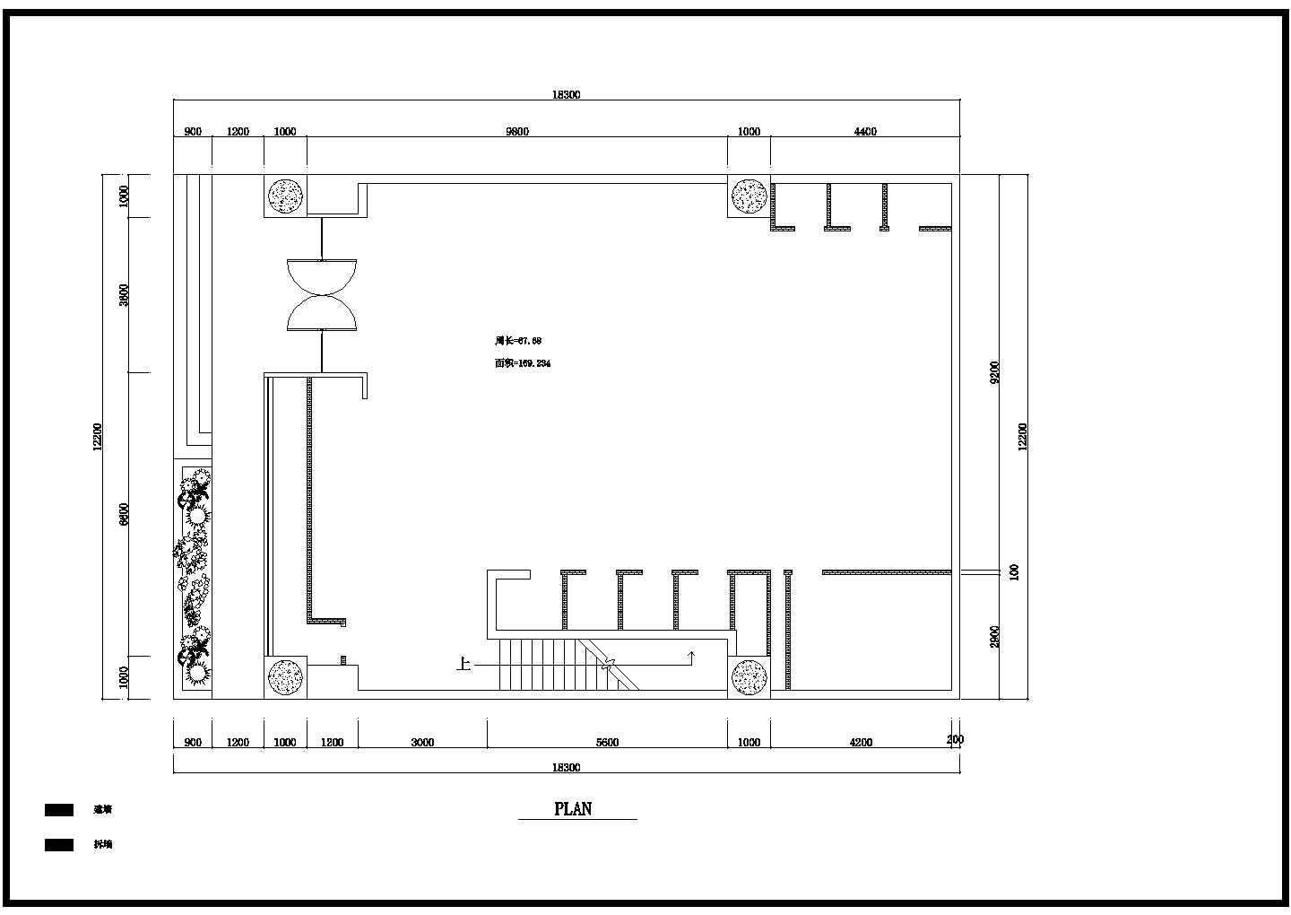 成都市春熙路250平米服装专卖店全套施工设计CAD图纸