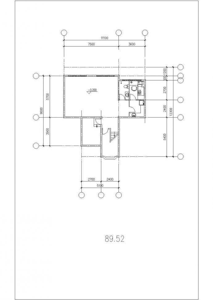 带地下室两层独栋别墅建筑设计施工图_图1