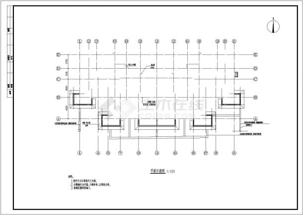 某平改坡木结构工程设施全套施工设计cad图-图一