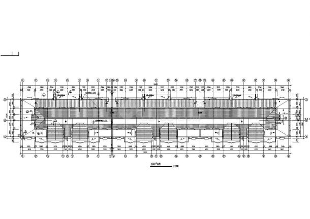 【南京】六层跃七层住宅楼全套建筑施工设计cad图纸(含线脚大样图，屋顶平面图)-图一