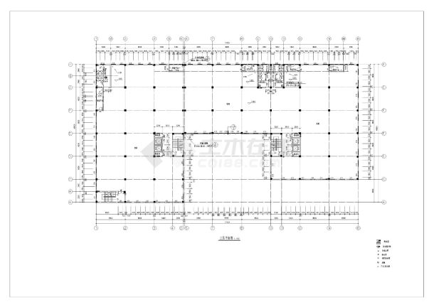 [杭州]某五层办公楼建筑方案cad图-图一