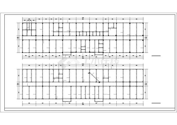 合肥市某单位五层框架结构办公楼全套结构设计CAD图纸-图一