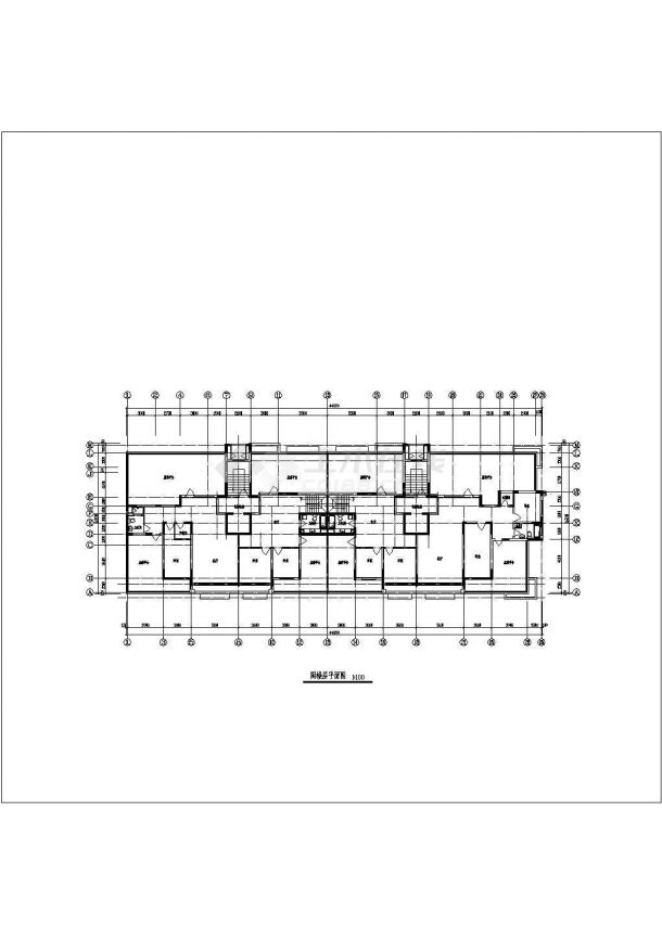 某地9层阁楼2单元每单元2户住宅楼全套设计cad图(含标准层平面图 )-图二