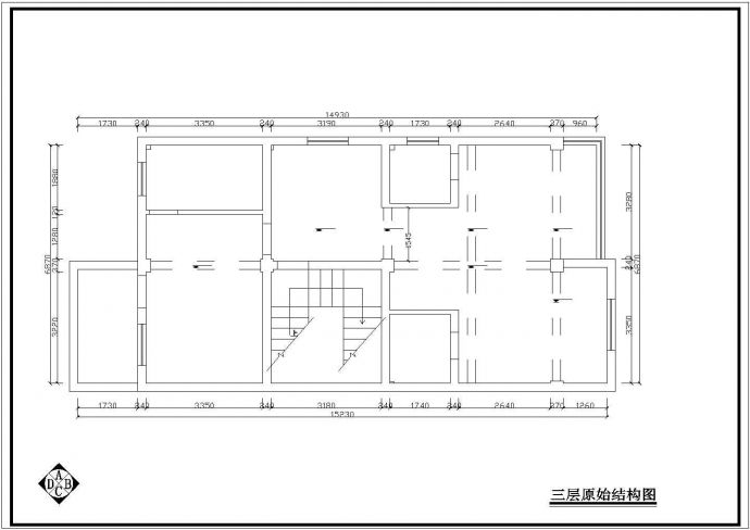 成都市金牛区某小区4层豪华别墅住宅楼全套装修设计CAD设计图_图1