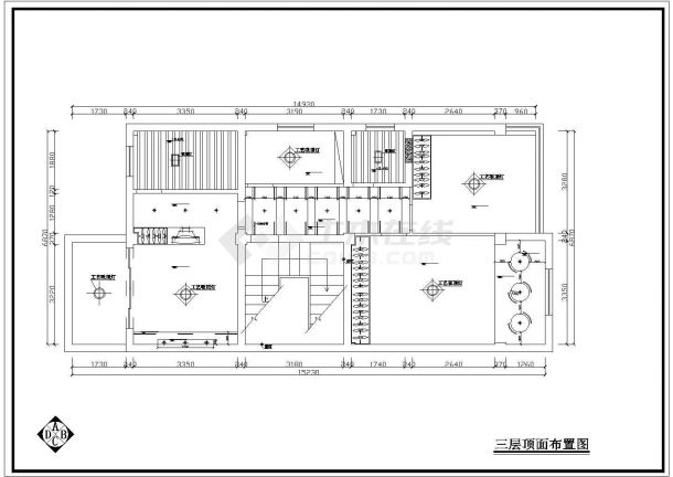 成都市金牛区某小区4层豪华别墅住宅楼全套装修设计CAD设计图-图二