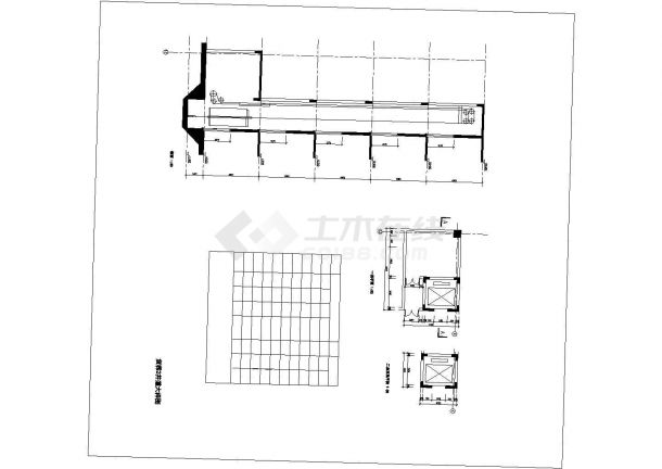 天津市某大学1.1万平米五层框架结构图书馆全套建筑设计CAD图纸-图一