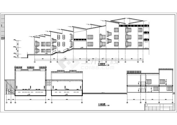 太原市某2.4万平米8层框架结构博物馆全套平立剖面设计CAD图纸-图一