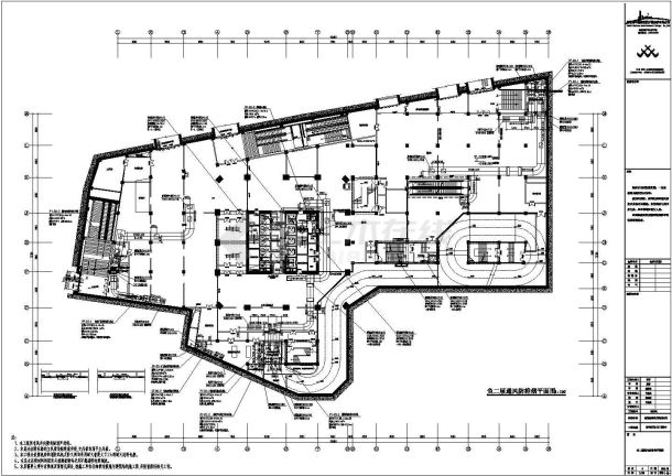 安徽某超高层商业办公暖通空调全系统施工图（地下5层地上41层）-图二