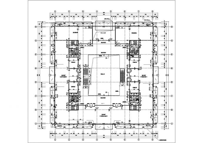 银川市某大型3层框架结构博物馆全套建筑设计CAD图纸_图1