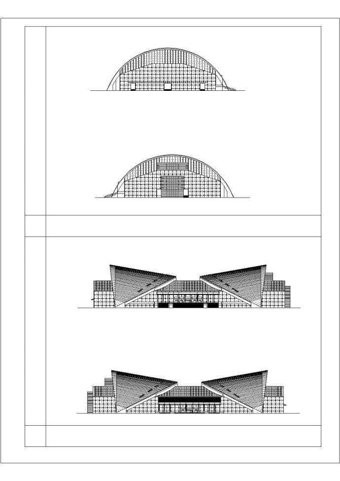 4层剧院建筑设计方案草图_图1