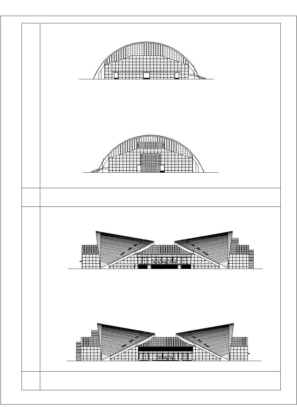 4层剧院建筑设计方案草图