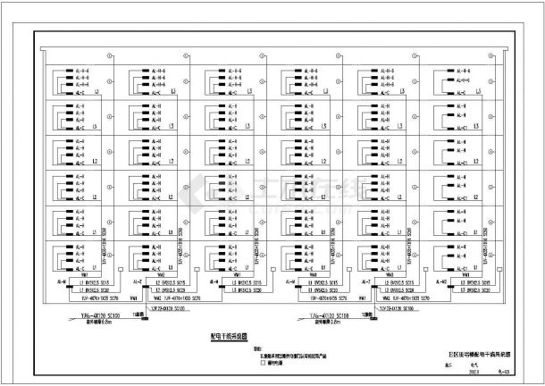 北京六层砖混结构住宅强弱电施工图，共6张-图二