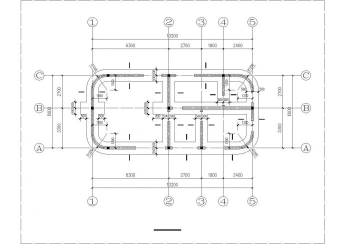 某现代化居住区单层砖混结构电气管理室全套结构设计CAD图纸_图1