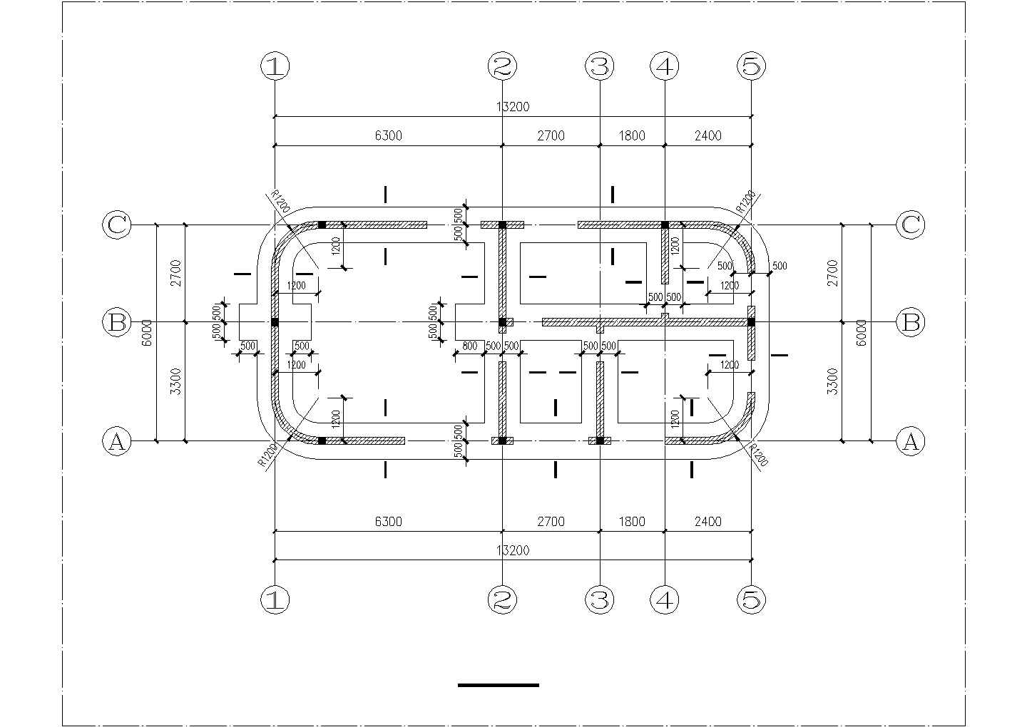 某现代化居住区单层砖混结构电气管理室全套结构设计CAD图纸